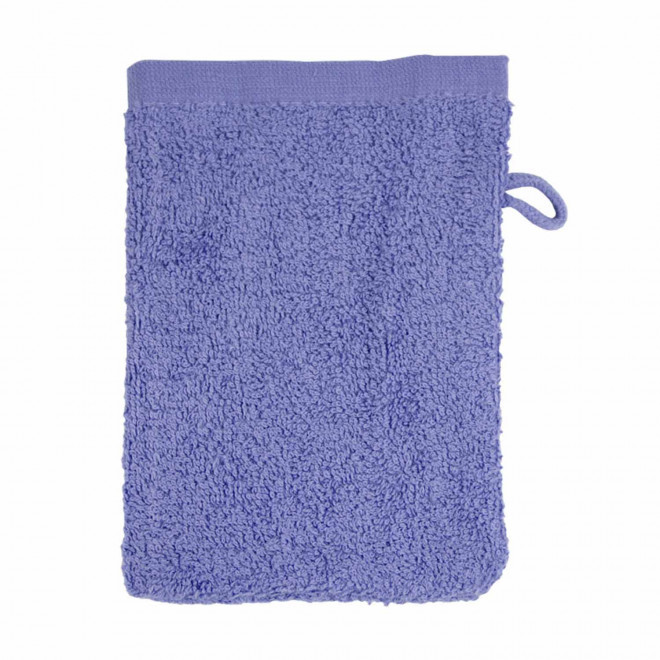 GANT DE TOILETTE EN COTON PERSONNALISABLE 'PITOU' - lavande