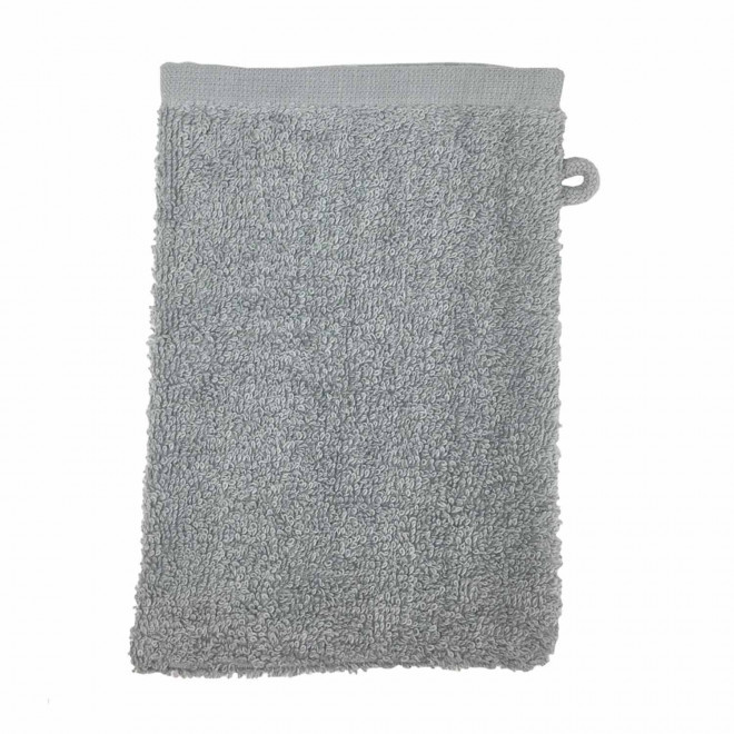 GANT DE TOILETTE EN COTON PERSONNALISABLE 'PITOU' - gris
