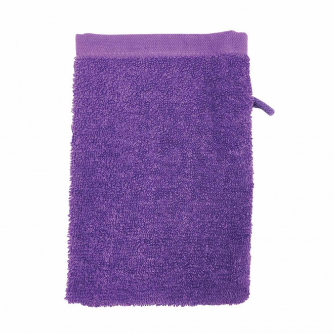 GANT DE TOILETTE EN COTON PERSONNALISABLE 'PITOU' - violet