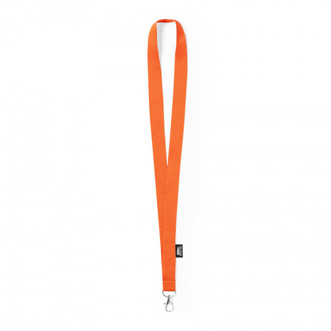 TOUR DE COU PERSONNALISABLE 'LUNGO RPET' - orange