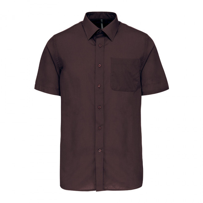 CHEMISE MANCHES COURTES PUBLICITAIRE HOMME 'KARIBAN' - brown