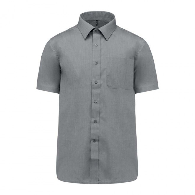 CHEMISE MANCHES COURTES PUBLICITAIRE HOMME 'KARIBAN' - storm grey