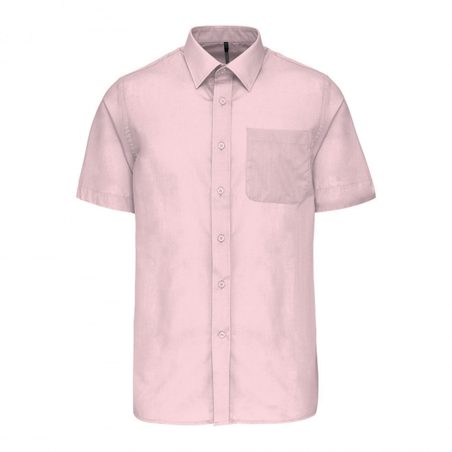 CHEMISE MANCHES COURTES PUBLICITAIRE HOMME 'KARIBAN' - rose