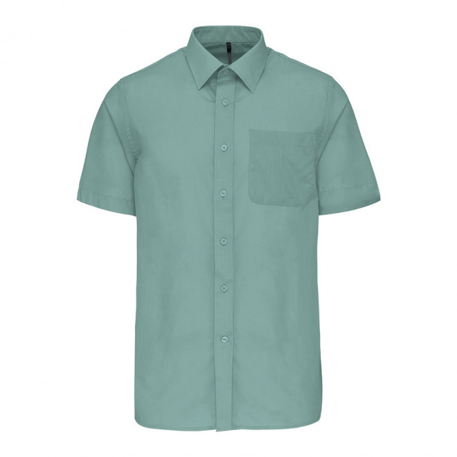 CHEMISE MANCHES COURTES PUBLICITAIRE HOMME 'KARIBAN' - sauge