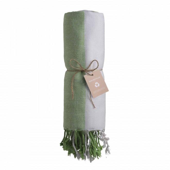 PAREO/FOUTA PERSONNALISABLE 'HORTENSE 180 RECYCLE HORIZONTAL' - vert