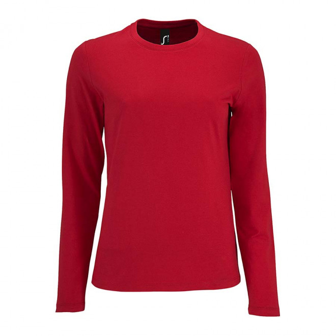 TEE-SHIRT PERSONNALISABLE FEMME ML 'IMPERIAL LSL' - rouge