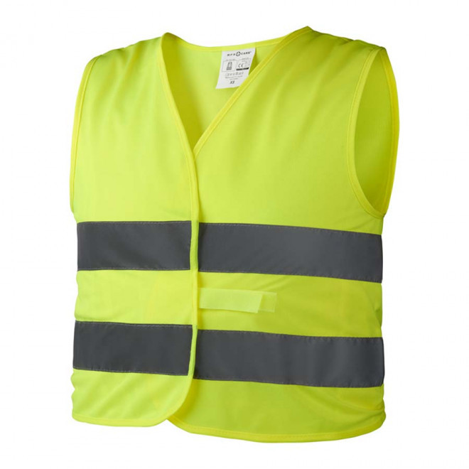 GILET DE SECURITE PERSONNALISABLE ENFANT 'FLUOSECU' - jaune fluo