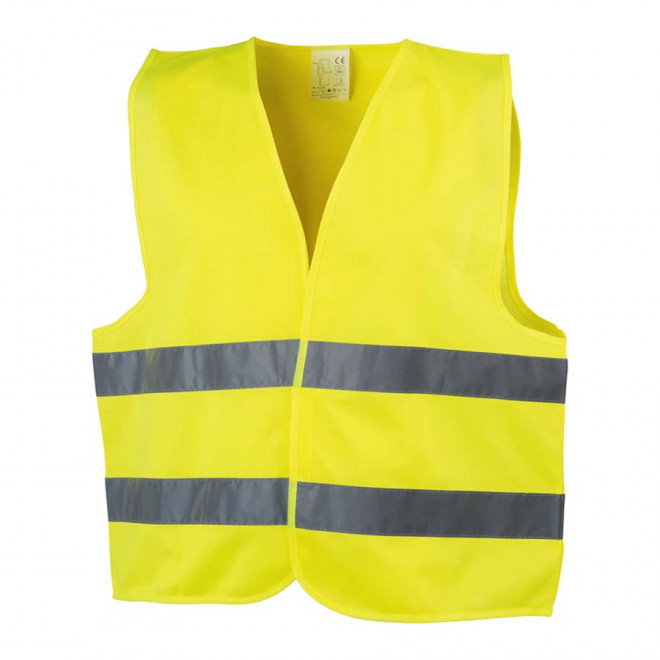 GILET DE SECURITE PERSONNALISABLE ADULTE 'FLUOSECU' - jaune fluo