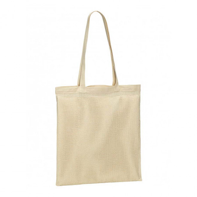 SAC PERSONNALISABLE COTON FILET 'TIKLA' - naturel