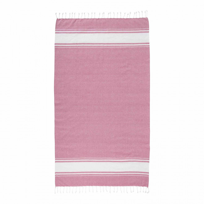 PAREO/FOUTA PERSONNALISABLE 'HORTENSE 150 RECYCLE' - rose