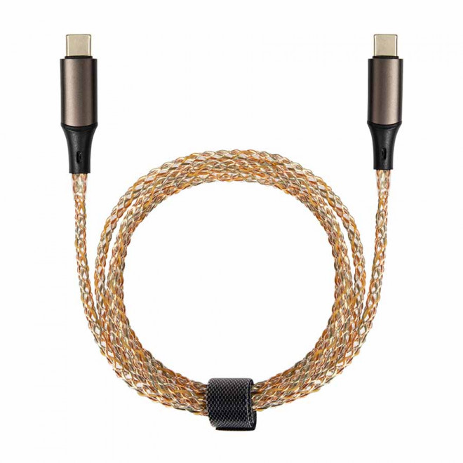CABLE PERSONNALISABLE TYPE C FAST CHARGE 'LUMCHA' - noir