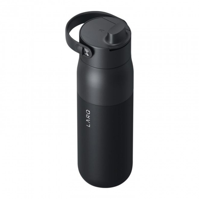 BOUTEILLE ISOTHERME 680ML PERSONNALISABLE 'LARQ SWIG TOP' - noir