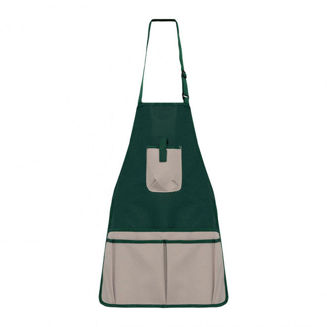 TABLIER DE JARDIN PERSONNALISABLE 'JARINO' - vert/beige