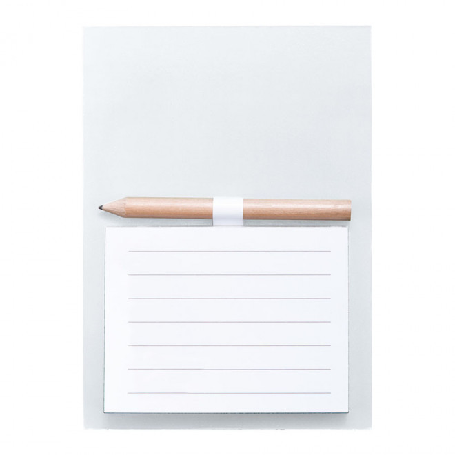 BLOC-NOTE AIMANTE PERSONNALISABLE 'AIMAMBLOC' - blanc