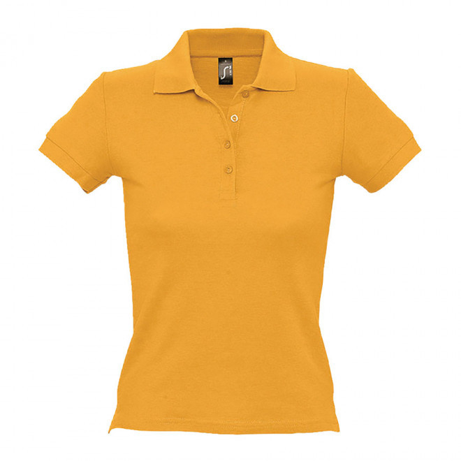 POLO PUBLICITAIRE FEMME 'PEOPLE' COULEUR 210 GR/M² - jaune gold