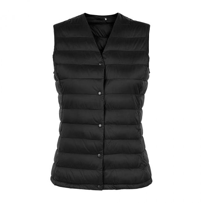 DOUDOUNE PERSONNALISABLE SANS MANCHE FEMME NEOBLU® 'ARTHUR' - noir profond