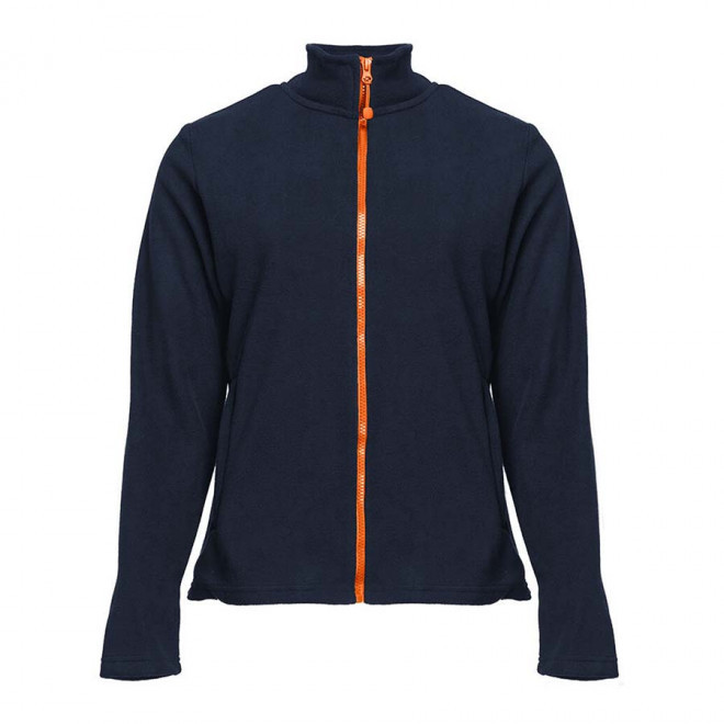 VESTE POLAIRE PERSONNALISABLE ZIPPEE FEMME 'BEAR' 300 GR/M² - Navy/orange