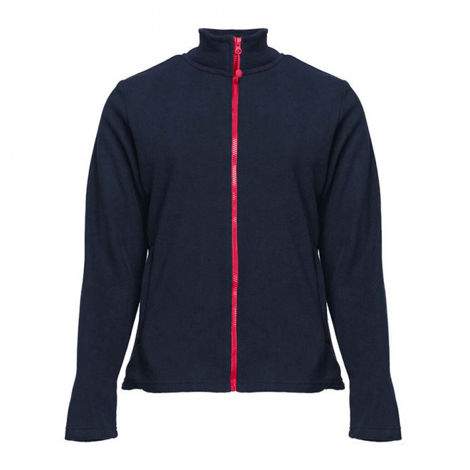 VESTE POLAIRE PERSONNALISABLE ZIPPEE FEMME 'BEAR' 300 GR/M² - Navy/red