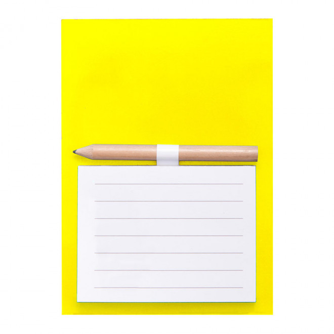 BLOC-NOTE AIMANTE PERSONNALISABLE 'AIMAMBLOC' - jaune