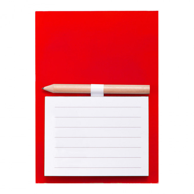 BLOC-NOTE AIMANTE PERSONNALISABLE 'AIMAMBLOC' - rouge