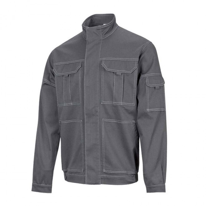 BLOUSON STRETCH PERSONNALISE 'AMANDO' - gris