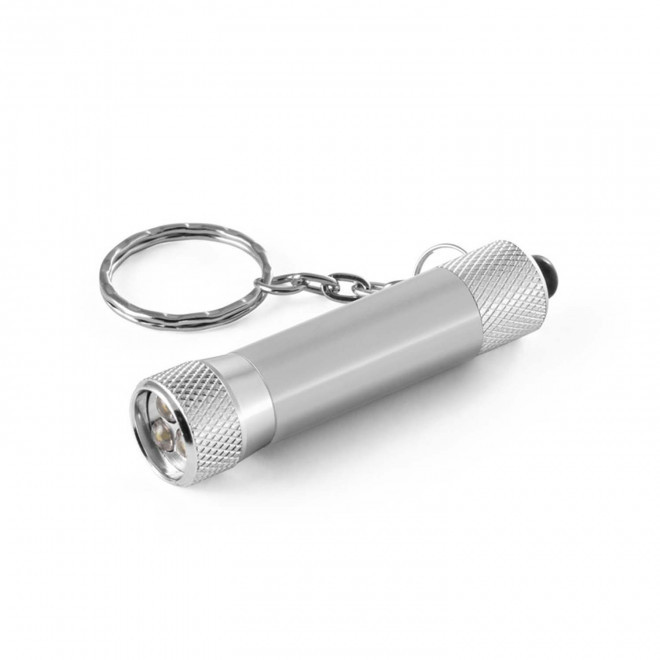 PORTE CLES LAMPE PERSONNALISABLE 'VISTA RECYCLE' - gris