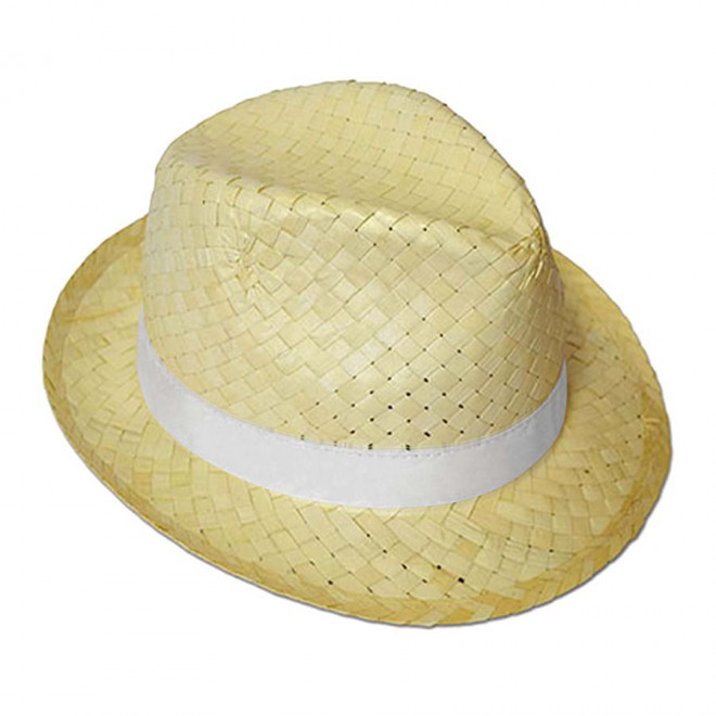 CHAPEAU DE PAILLE PERSONNALISE 'BRAZ EU' EXP 8J - paille claire