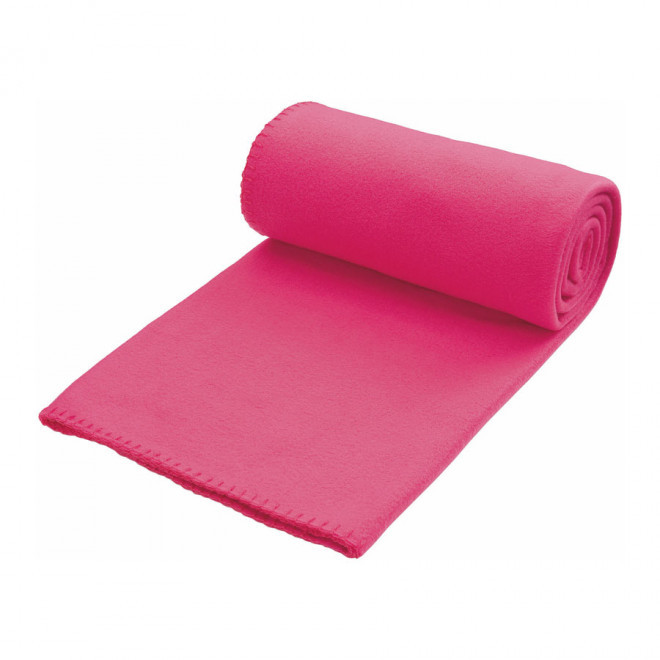 PLAID POLAIRE PERSONNALISABLE 'WEEK-END' - rose