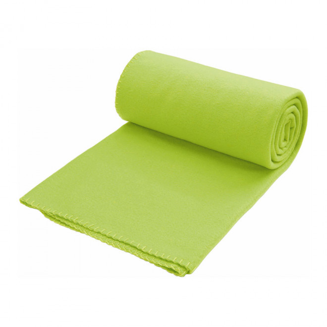 PLAID POLAIRE PERSONNALISABLE 'WEEK-END' - vert pomme