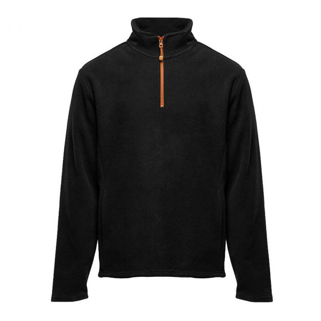 POLAIRE PERSONNALISABLE DEMI ZIP BLACK MATCH 'PERSIC' - black/orange