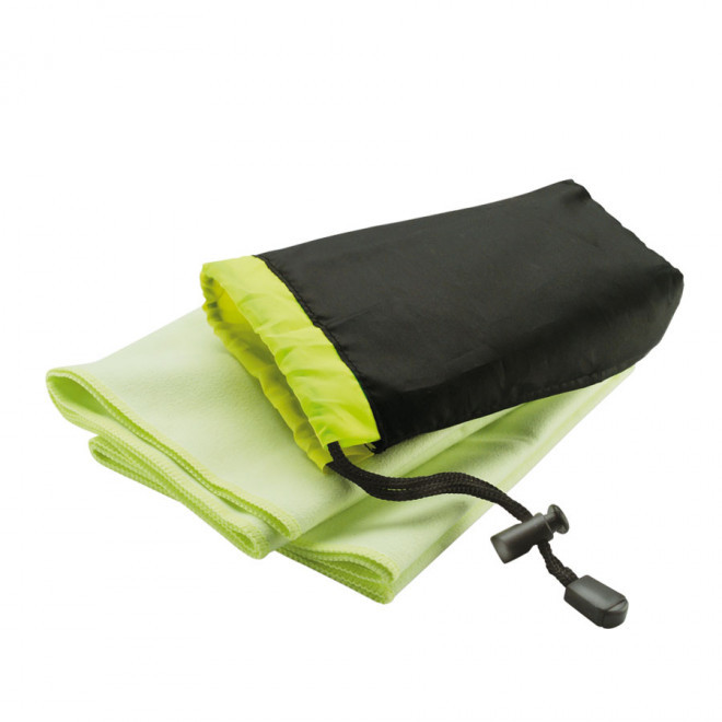 SERVIETTE DE SPORT PUBLICITAIRE MICROFIBRE 40X80 CM 'MOVE' - vert
