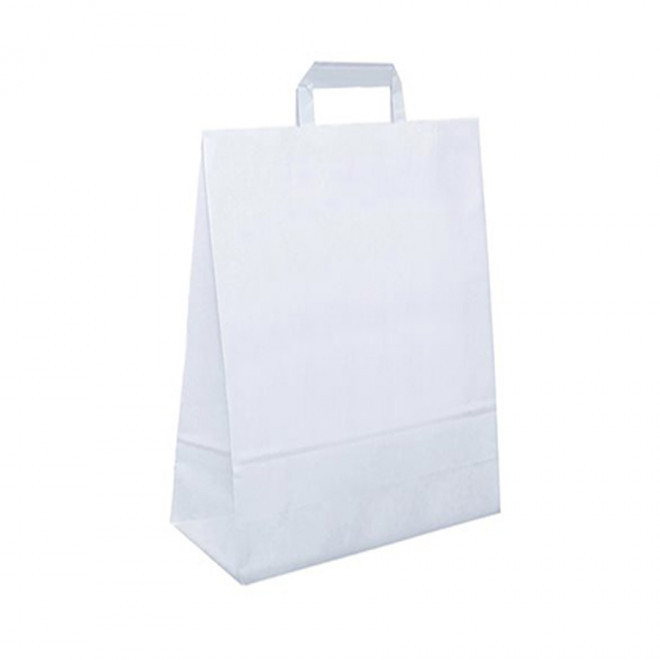 SAC PAPIER BLANC PERSONNALISABLE 'BLANPA' - blanc