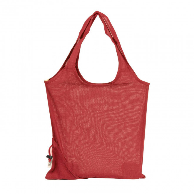 SAC SHOPPING PLIABLE PERSONNALISABLE 'ASIA COTON' - rouge