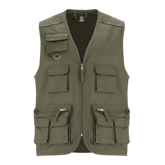 GILET DE TRAVAIL MULTI-POCHES PERSONNALISABLE 'VENERA' - vert