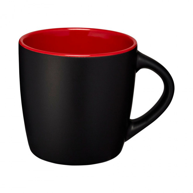 MUG PERSONNALISÉ EN CERAMIQUE 'COLLY' 4J - noir/rouge