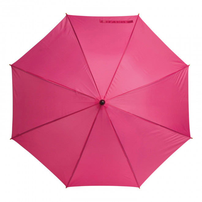 PARAPLUIE PUBLICITAIRE AUTOMATIQUE CANNE BOIS 'DUNDEE' - rose