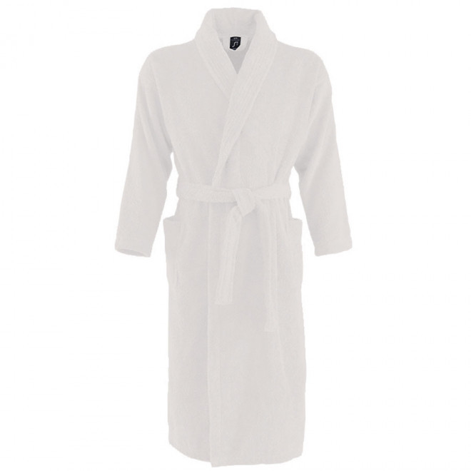 PEIGNOIR PERSONNALISÉ MIXTE BLANC 'PALACE' - blanc