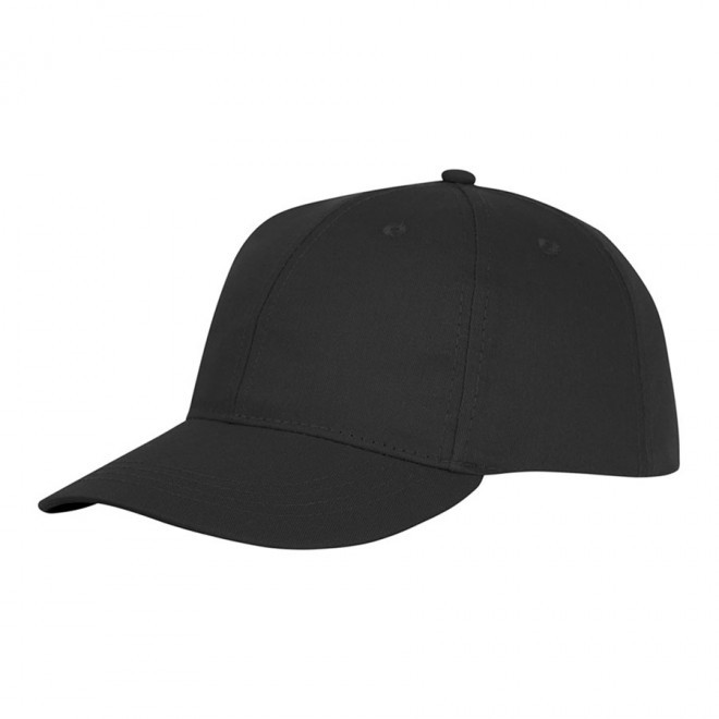 CASQUETTE PERSONNALISBLE 6 PANS 'ARISTO' 4J - noir