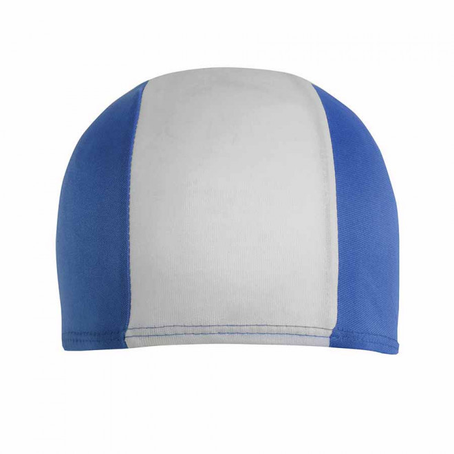 BONNET PISCINE PERSONNALISABLE 'CAPSWIM' - royal/blanc