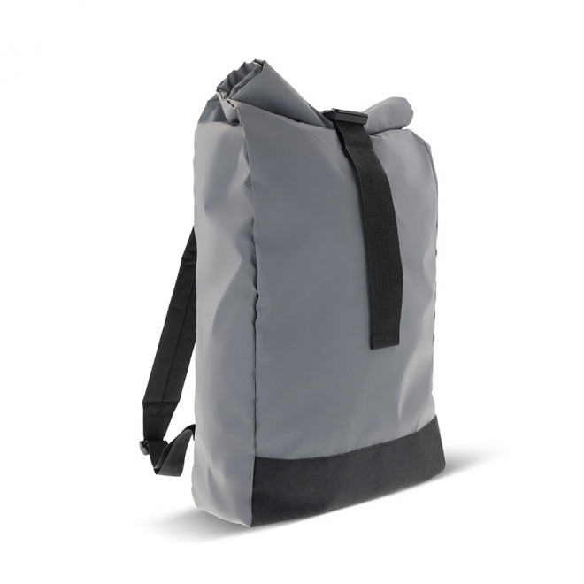 SAC A DOS REFLECHISSANT PERSONNALISABLE  'ROLLFLEX' - gris