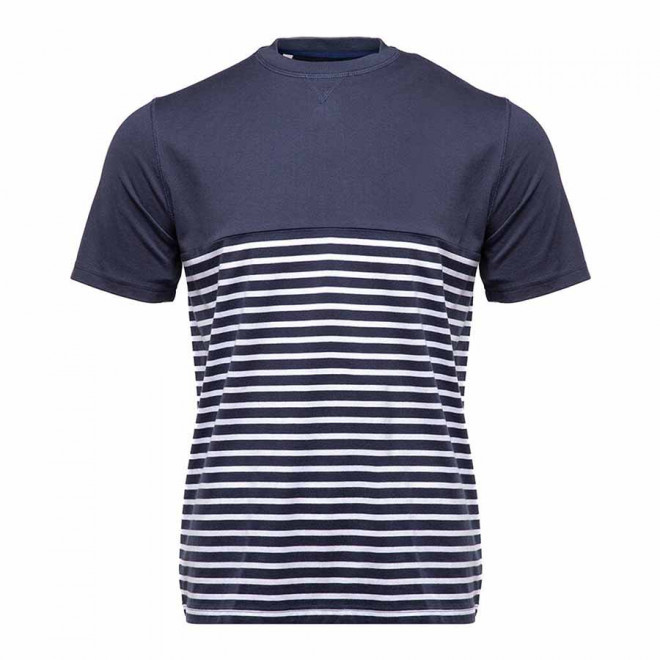 TEE-SHIRT PUBLICITAIRE MC MIXTE PEN DUICK® 'MARINO' - marine/blanc