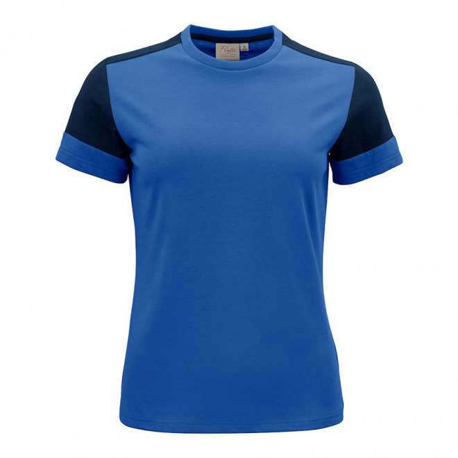 TEE-SHIRT PERSONNALISABLE FEMME BIO PRIME' - cobalt/marine