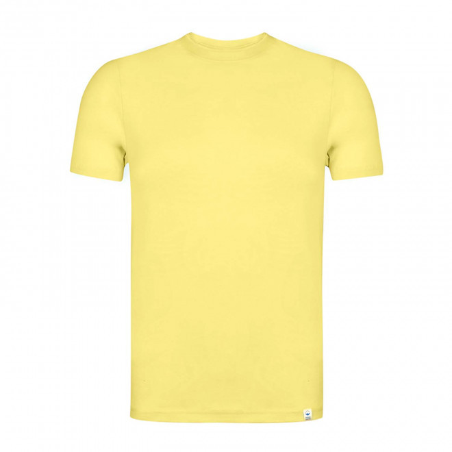 TEE-SHIRT MIXTE PERSONNALISABLE 'NAYA PASTEL BIO' - jaune pastel