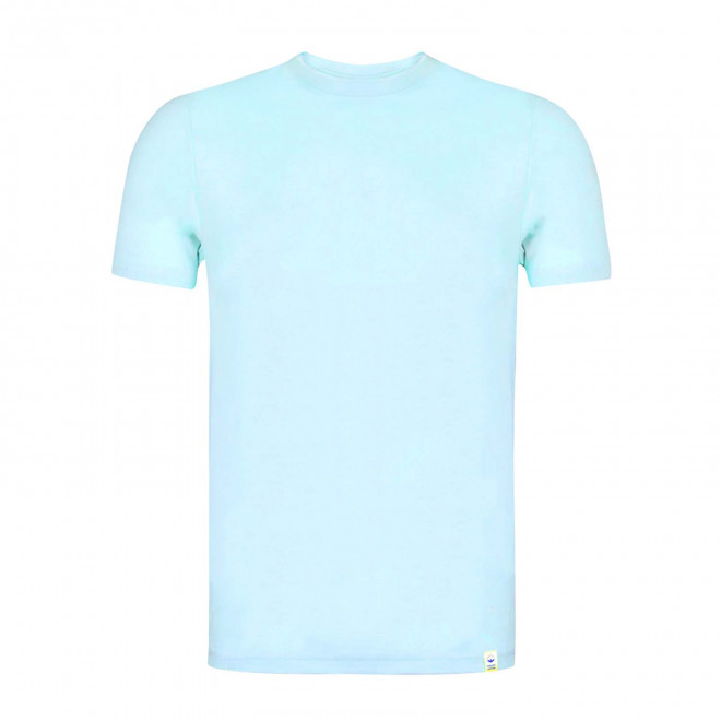 TEE-SHIRT MIXTE PERSONNALISABLE 'NAYA PASTEL BIO' - bleu pastel