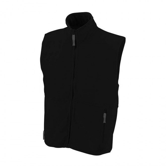BODYWARMER POLAIRE 280G PERSONNALISABLE 'COLARI' - noir/noir
