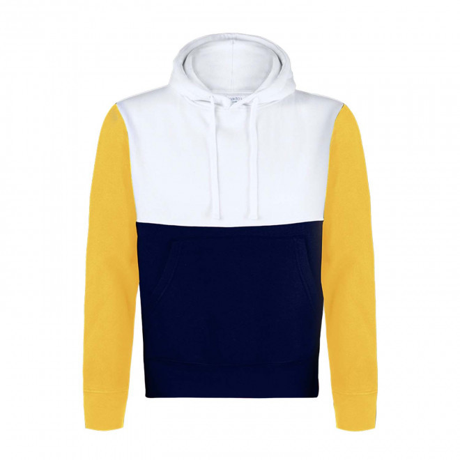 SWEAT PERSONNALISABLE MIXTE TRICOLORE 'MORALIE TRIO' - bleu marine