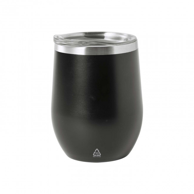 MUG A CAFE PERSONNALISABLE 350ML 'GOUGA RECYCLE' - noir