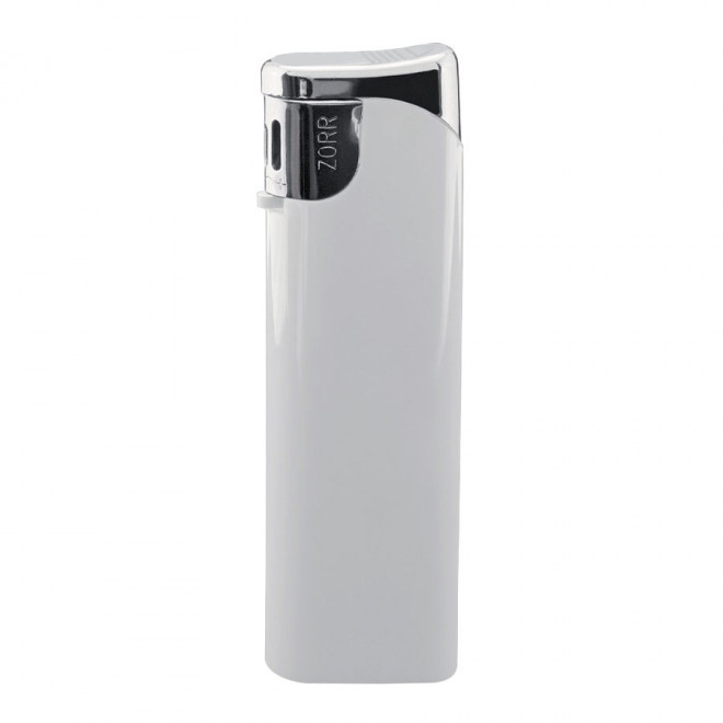 BRIQUET RECHARGEABLE PUBLICITAIRE PIEZO 'POSEIDON' - blanc