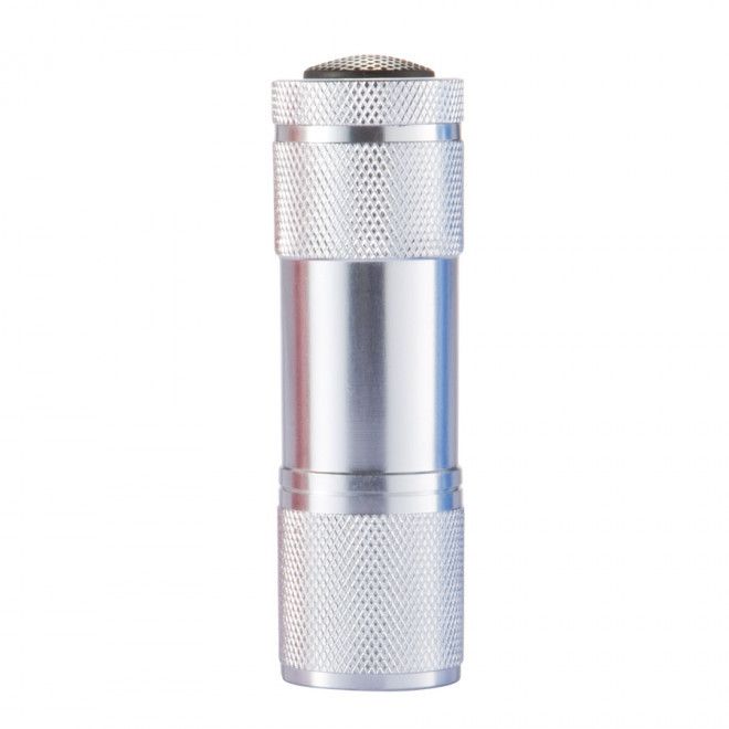 LAMPE TORCHE PUBLICITAIRE 9 LED 'BIELLA' - argenté