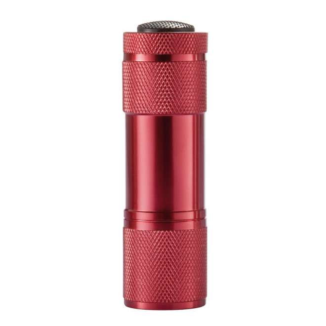LAMPE TORCHE PUBLICITAIRE 9 LED 'BIELLA' - rouge